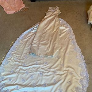Custom made Light blue wedding dress